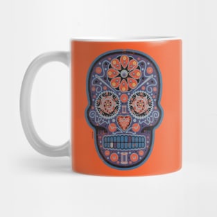 Mexican Sugar Skull Poisonberry Swirl Mug